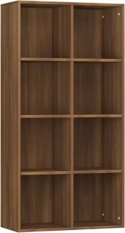 VidaXL -Boekenkast-66x30x130-cm-bewerkt-hout-bruineikenkleurig - Foto 5