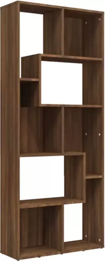 VidaXL -Boekenkast-67x24x161-cm-bewerkt-hout-bruineikenkleurig - Foto 3