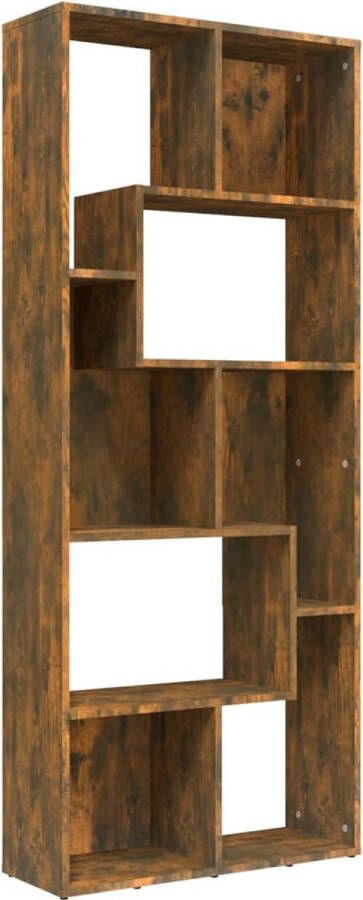 VidaXL -Boekenkast-67x24x161-cm-bewerkt-hout-gerookt-eikenkleurig - Foto 2