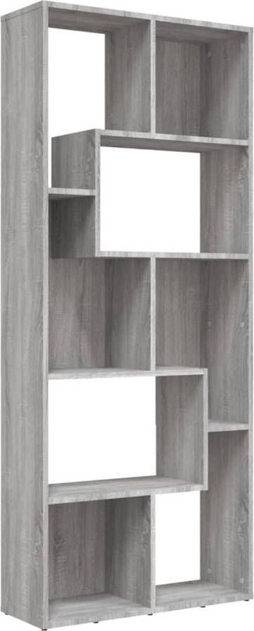 VidaXL -Boekenkast-67x24x161-cm-bewerkt-hout-grijs-sonoma-eikenkleurig - Foto 3