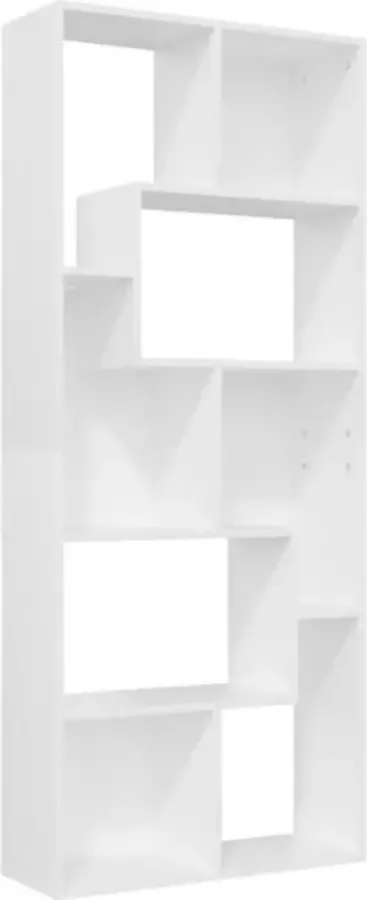 VidaXL -Boekenkast-67x24x161-cm-bewerkt-hout-wit - Foto 4