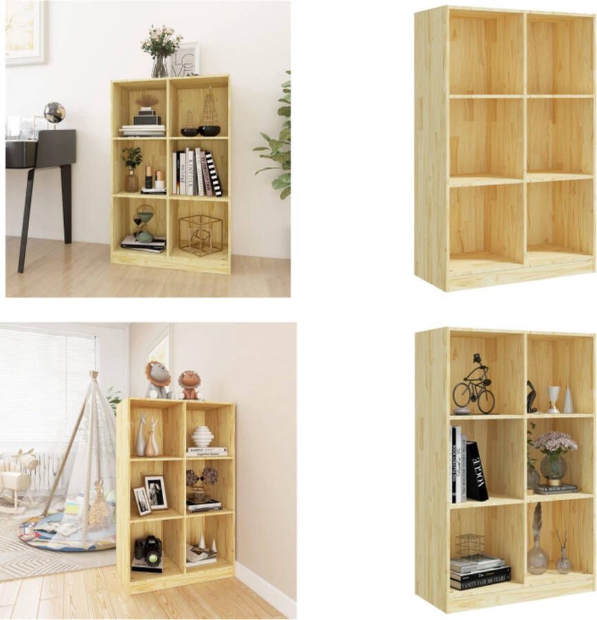 VidaXL Boekenkast 70x33x110 cm massief grenenhout Boekenkast Boekenkasten Houten Boekenkast Houten Boekenkasten