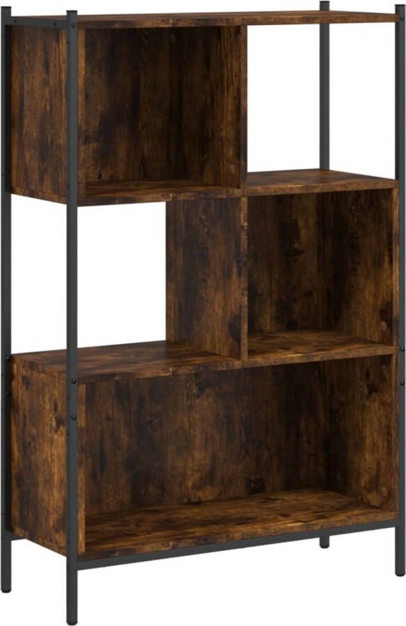 VidaXL -Boekenkast-72x28x109-cm-bewerkt-hout-gerookt-eikenkleurig - Foto 3