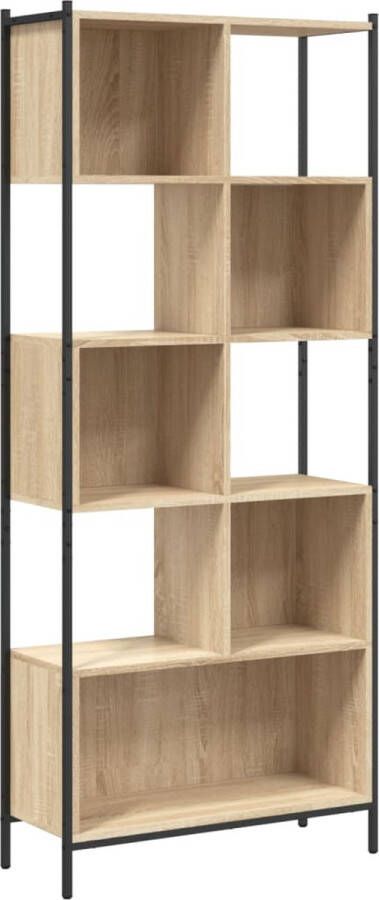 VidaXL -Boekenkast-72x28x172-cm-bewerkt-hout-sonoma-eikenkleurig - Foto 3