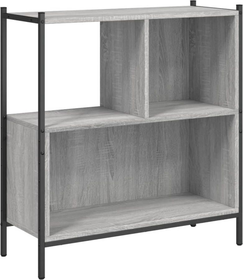VidaXL -Boekenkast-72x28x77 5-cm-bewerkt-hout-grijs-sonoma-eikenkleur - Foto 3