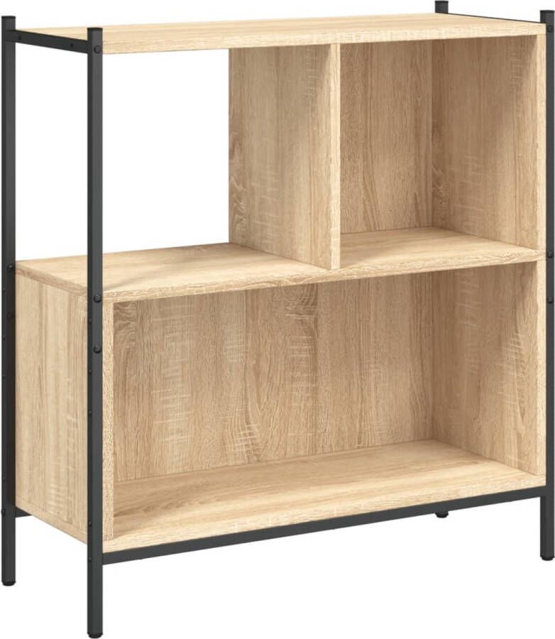 VidaXL -Boekenkast-72x28x77 5-cm-bewerkt-hout-sonoma-eikenkleurig - Foto 3