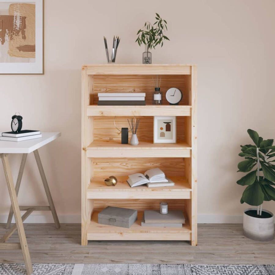 VidaXL -Boekenkast-80x35x126-cm-massief-grenenhout - Foto 3