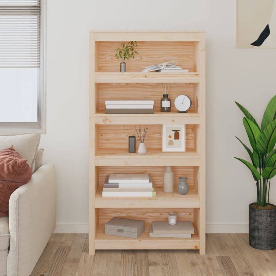 VidaXL -Boekenkast-80x35x154-cm-massief-grenenhout
