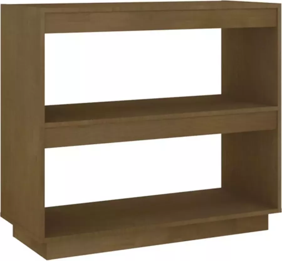 VidaXL -Boekenkast-80x35x71-cm-massief-grenenhout-honingbruin - Foto 4