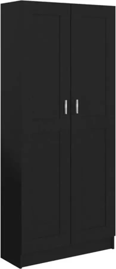 Prolenta Premium Boekenkast 82 5x30 5x185 5 cm spaanplaat zwart - Foto 4
