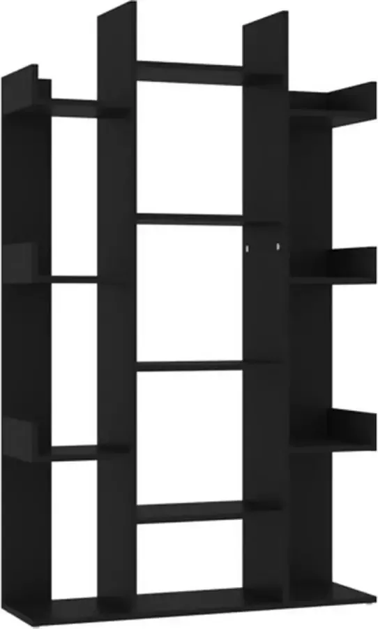VidaXL -Boekenkast-86x25 5x140-cm-bewerkt-hout-zwart - Foto 3