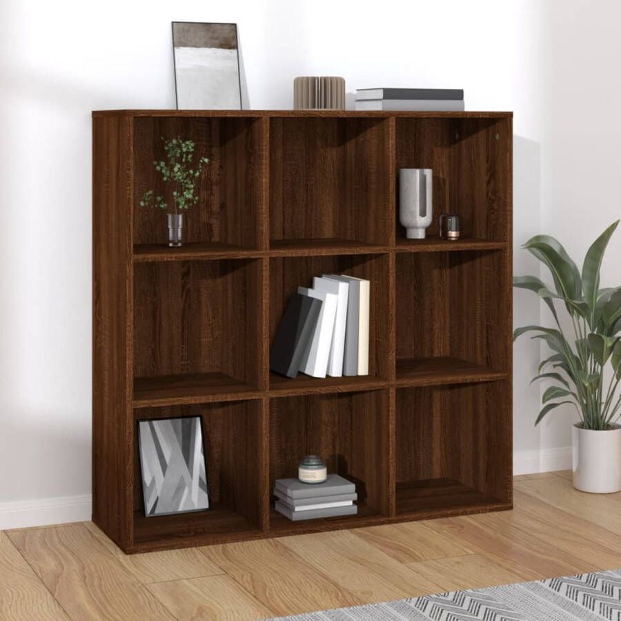 VidaXL -Boekenkast-98x29x97 5-cm-bruin-eikenkleur