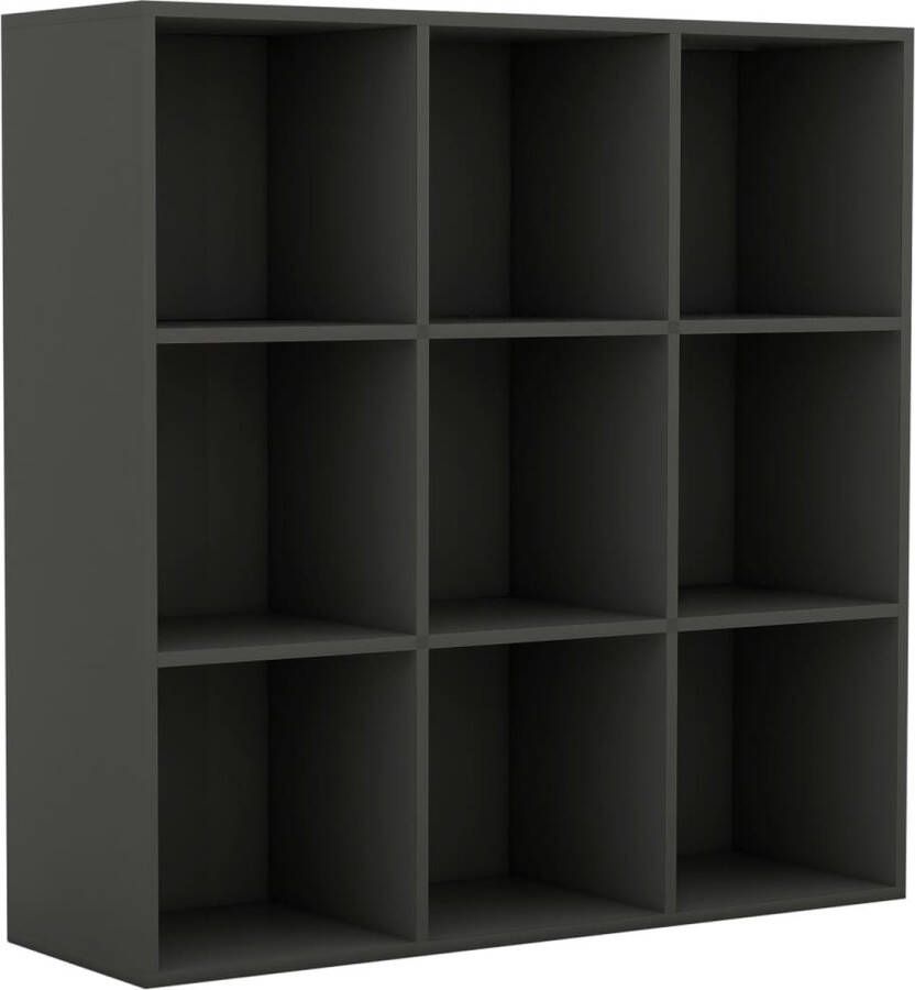 VidaXL -Boekenkast-98x29x97 5-cm-bewerkt-hout-grijs