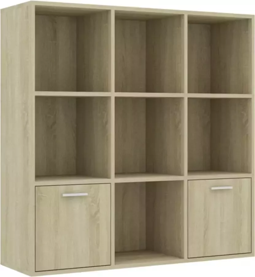 VidaXL -Boekenkast-98x30x98-cm-bewerkt-hout-sonoma-eikenkleurig - Foto 5