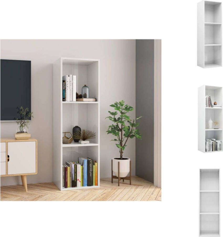 vidaXL Boekenkast Classic Hout 36 x 30 x 114 cm Inclusief montagematerialen Kast