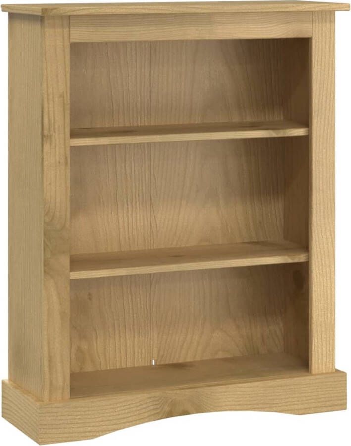 VidaXL -Boekenkast-grenenhout-met-3-planken-Corona-stijl-81x29x100-cm - Foto 5