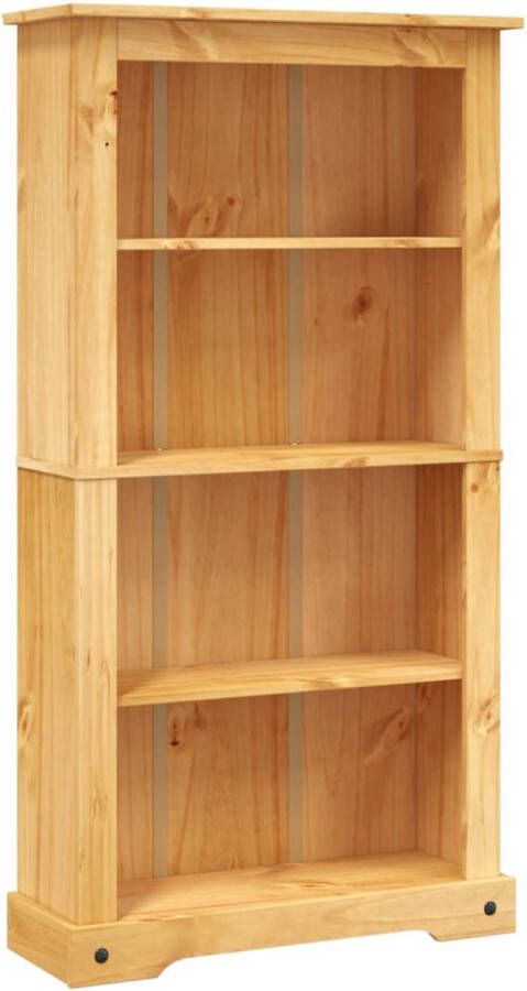 VidaXL -Boekenkast-grenenhout-met-4-planken-Corona-stijl-81x29x150-cm - Foto 4