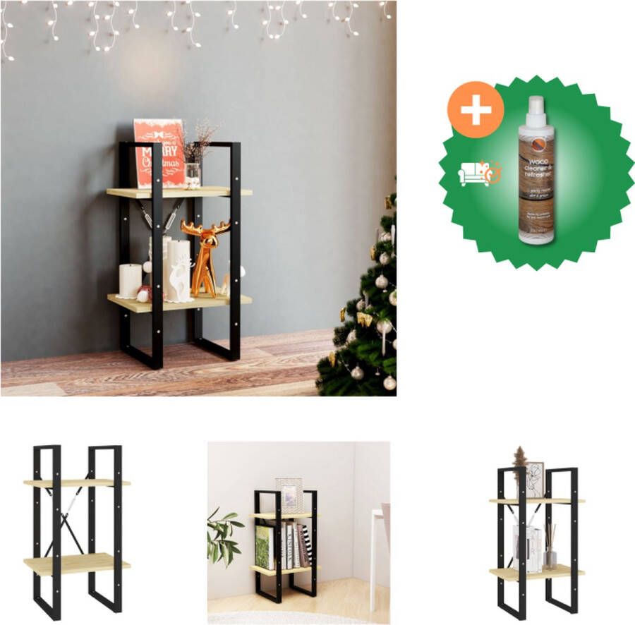 VidaXL Boekenkast Industrieel 60 x 30 x 70 cm Massief grenenhout Kast Inclusief Houtreiniger en verfrisser - Foto 2