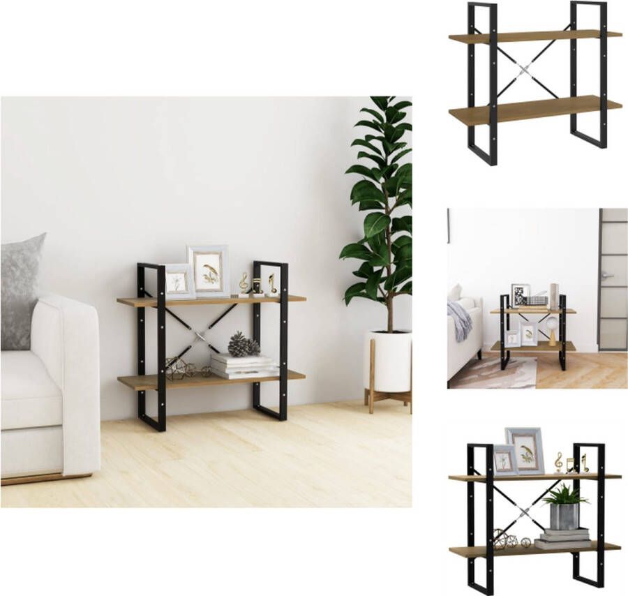 VidaXL Boekenkast Industriële Stijl 80 x 30 x 70 cm Massief Grenenhout Kast