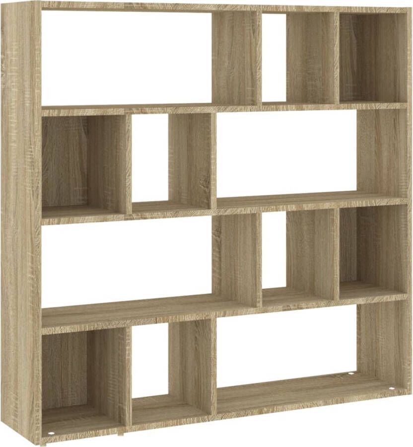 VidaXL -Boekenkast- -kamerscherm-105x24x102-cm-sonoma-eikenkleurig - Foto 2
