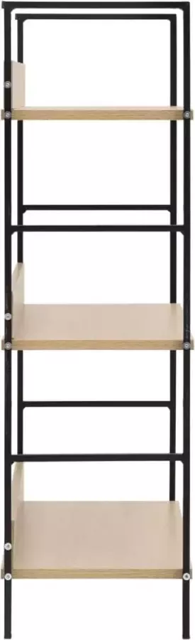 VidaXL -Boekenkast-3-schappen-60x27 6x90 5-cm-bewerkt-hout-eikenkleurig - Foto 2