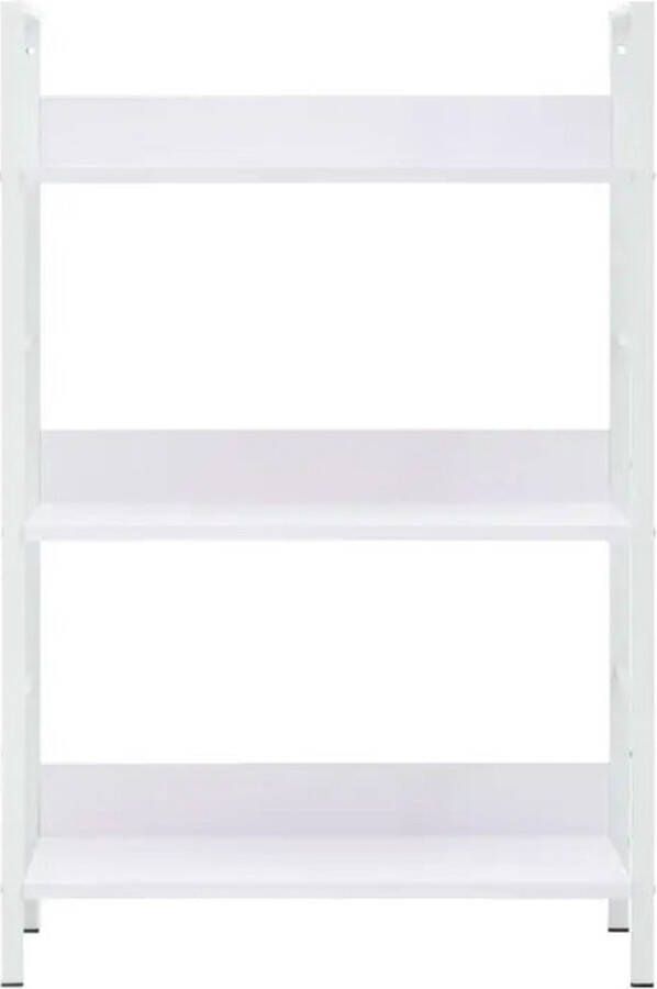 VidaXL -Boekenkast-met-3-schappen-60x27 6x90 5-cm-bewerkt-hout-wit
