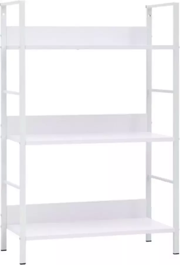 VidaXL -Boekenkast-met-3-schappen-60x27 6x90 5-cm-bewerkt-hout-wit - Foto 2