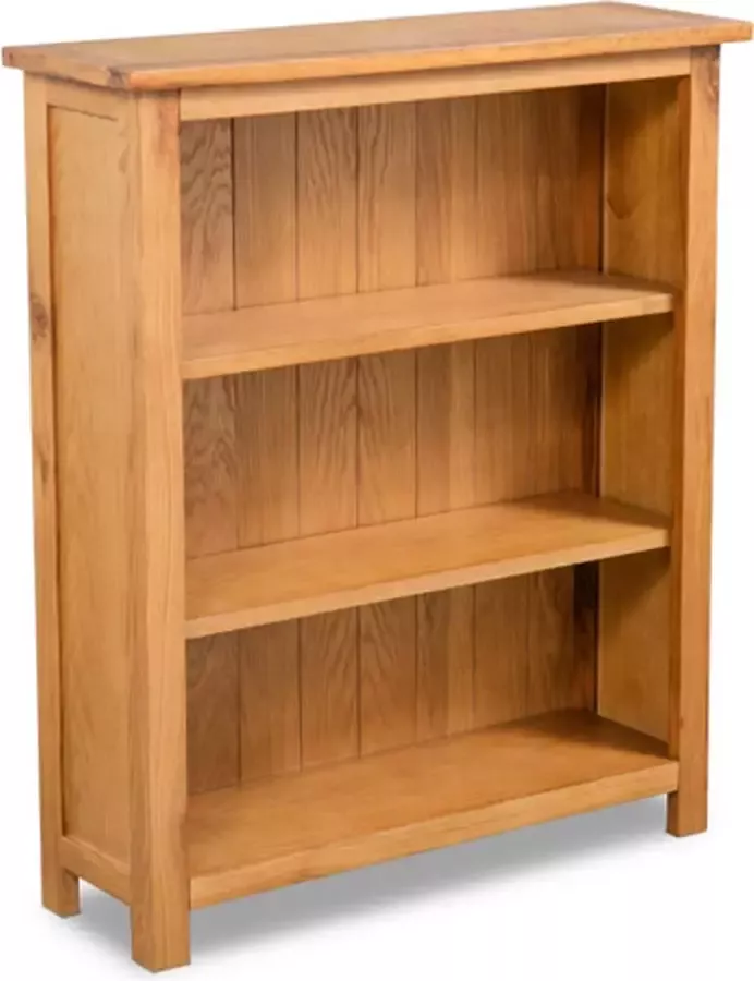 VidaXL -Boekenkast-met-3-schappen-70x22 5x82-cm-massief-eikenhout - Foto 5