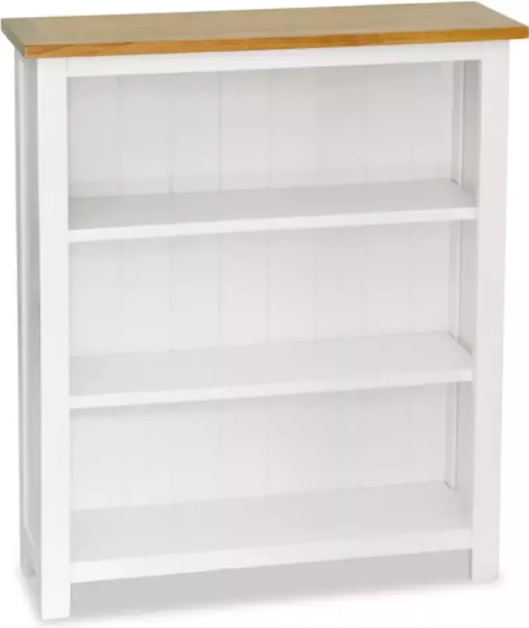 VidaXL Boekenkast met 3 schappen 72x22 5x82 cm massief eikenhout - Foto 2