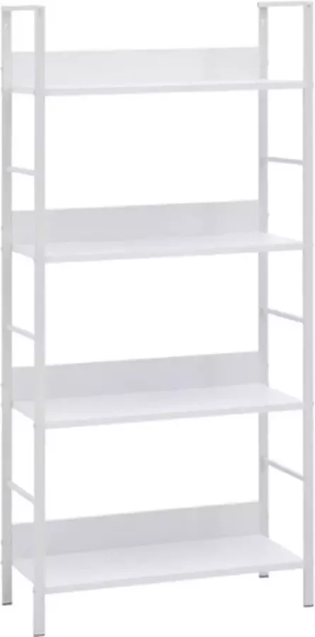 VidaXL -Boekenkast-met-4-schappen-60x27 6x124 5-cm-bewerkt-hout-wit - Foto 2