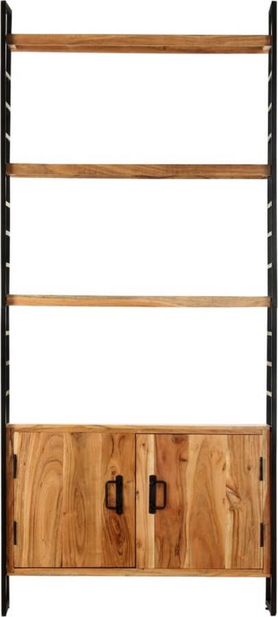 VidaXL -Boekenkast-met-4-schappen-80x30x180-cm-massief-acaciahout - Foto 2