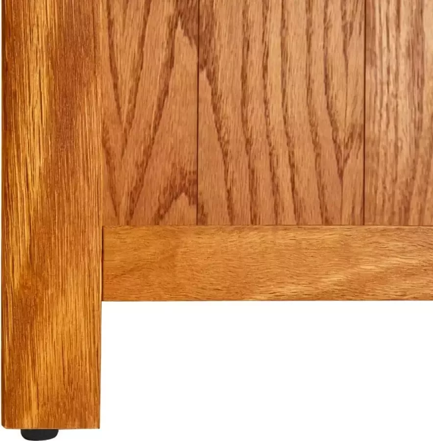 VidaXL -Boekenkast-met-5-schappen-70x22x140-cm-massief-eikenhout - Foto 2