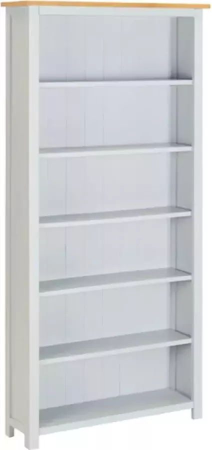 VidaXL Boekenkast met 6 schappen 80x22 5x170 cm massief eikenhout