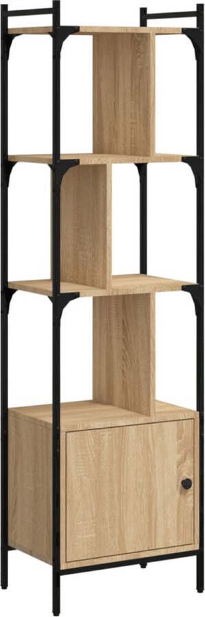 VidaXL -Boekenkast-met-deur-44 5x30x154 5-cm-hout-sonoma-eikenkleurig - Foto 3