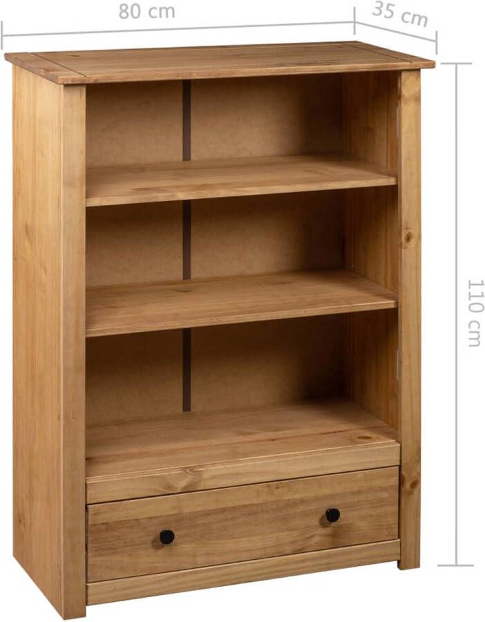 VidaXL -Boekenkast-Panama-Range-80x35x110-cm-massief-grenenhout