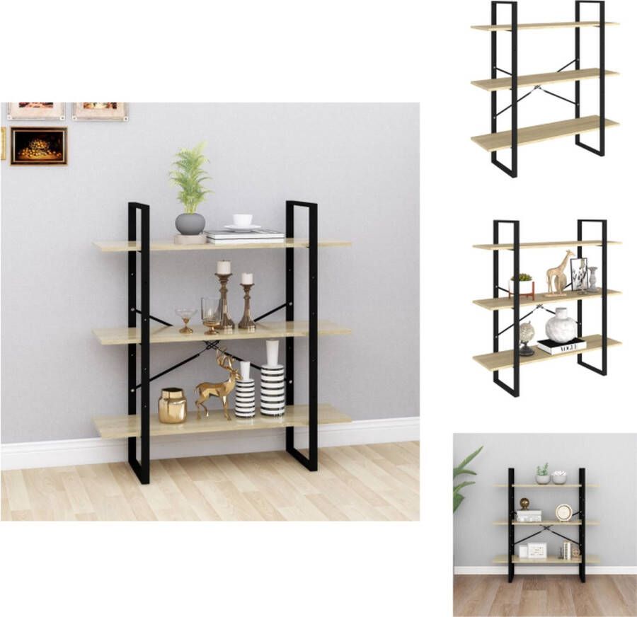 VidaXL Boekenkast Sonoma Eiken 100 x 30 x 105 cm Montage vereist Kast