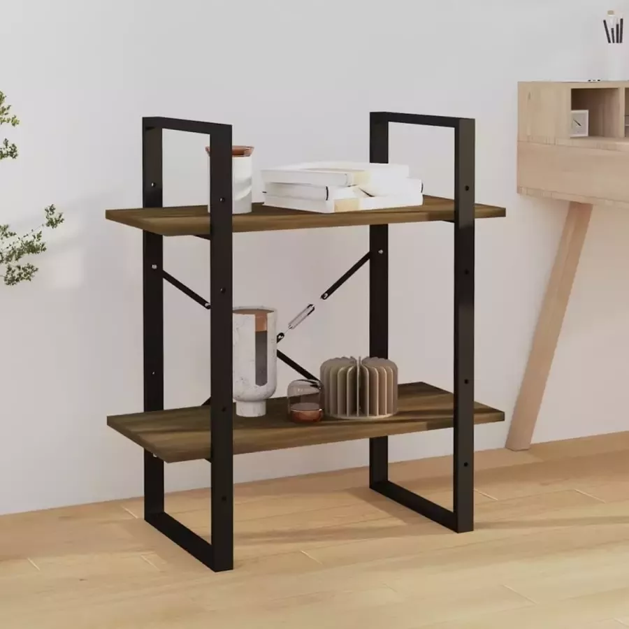 VidaXL Boekenkast spaanplaat 60x30x70 cm kleur bruin eiken