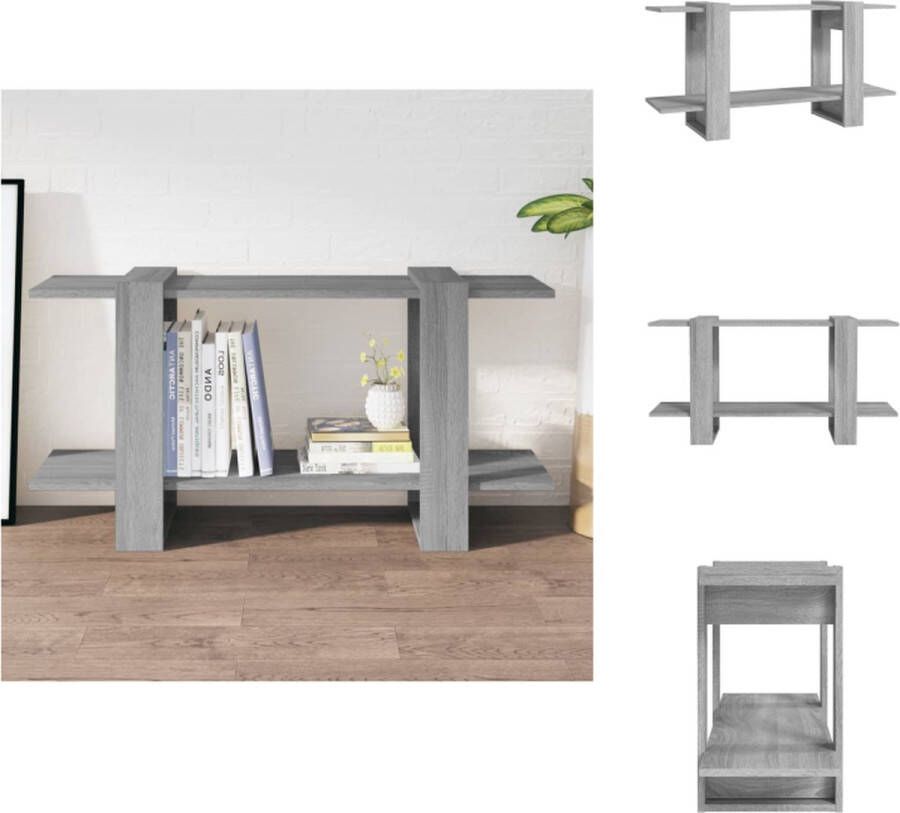 VidaXL Boekenkast Strak 100x30x51 cm Grijs Sonoma Eiken Montage vereist Kast