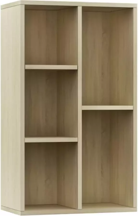 VidaXL -Boekenkast dressoir-50x25x80-cm-bewerkt-hout-sonoma-eikenkleur - Foto 3