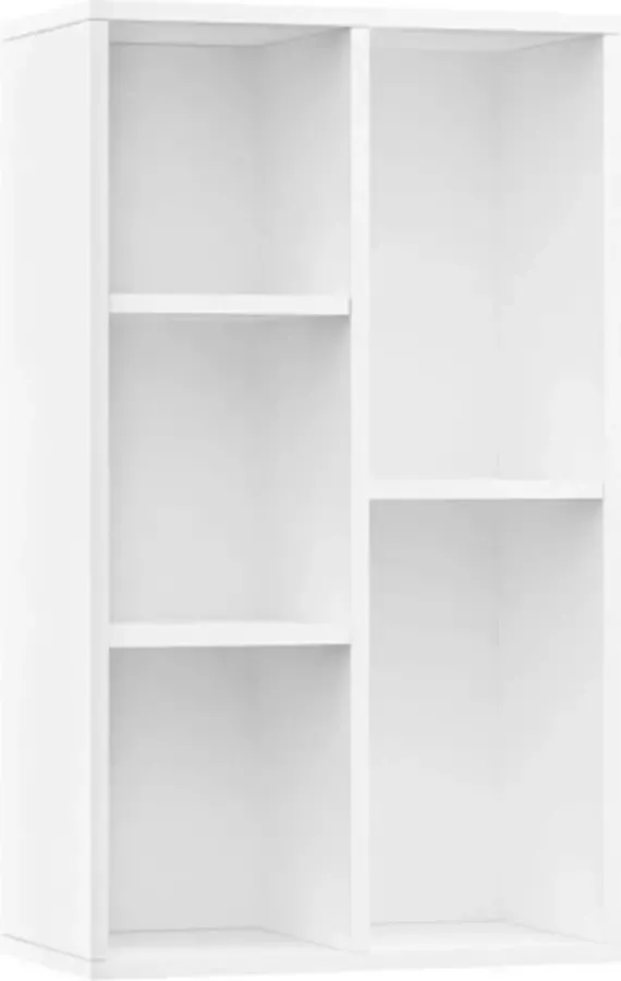 VidaXL -Boekenkast dressoir-50x25x80-cm-bewerkt-hout-wit - Foto 3