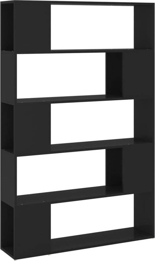 VidaXL -Boekenkast kamerscherm-100x24x155-cm-bewerkt-hout-zwart - Foto 2