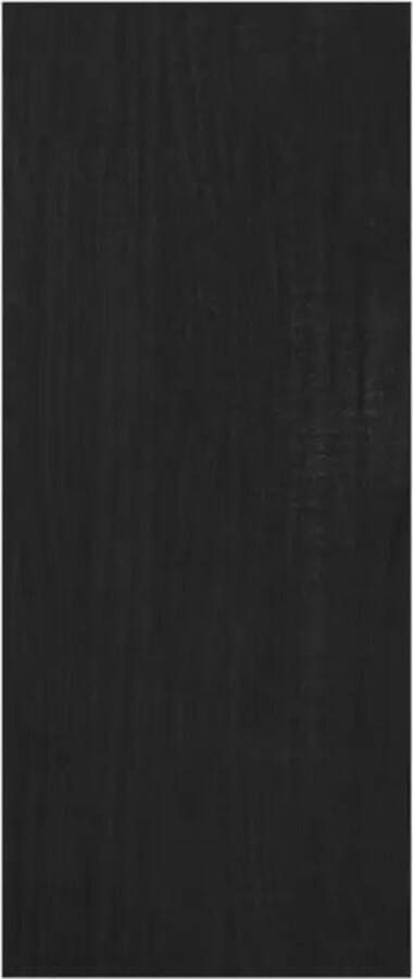 VidaXL -Boekenkast kamerscherm-100x30x71 5-cm-grenenhout-zwart - Foto 3