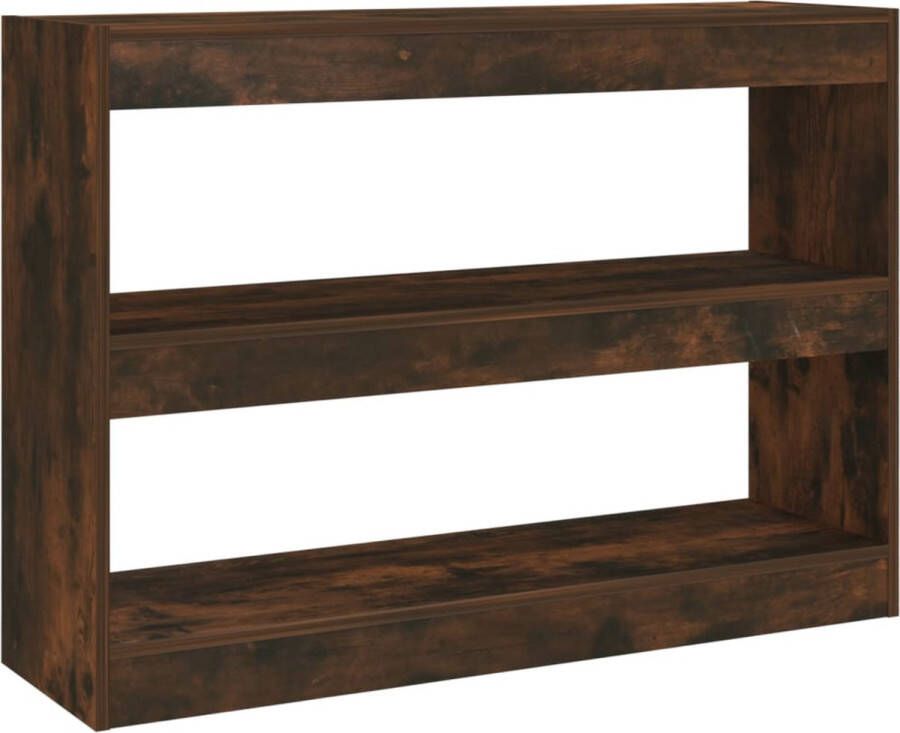 VidaXL -Boekenkast kamerscherm-100x30x72-cm-gerookt-eikenkleurig