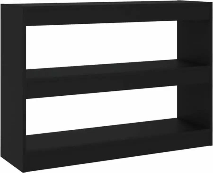 VidaXL -Boekenkast kamerscherm-100x30x72-cm-zwart - Foto 4