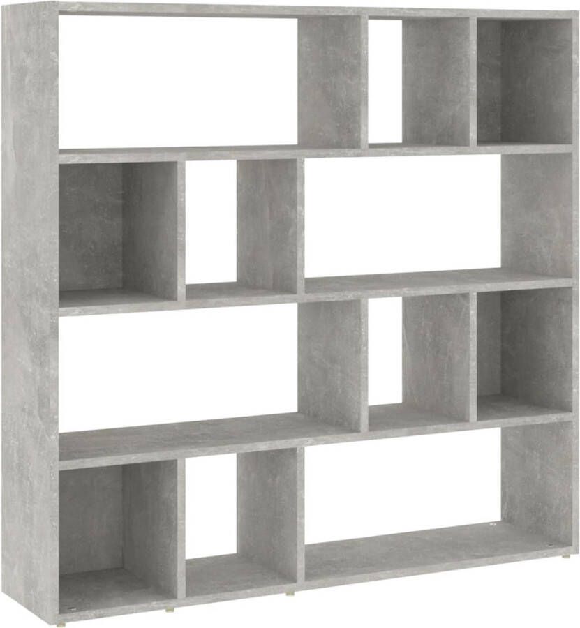 VidaXL -Boekenkast kamerscherm-105x24x102-cm-betongrijs - Foto 2
