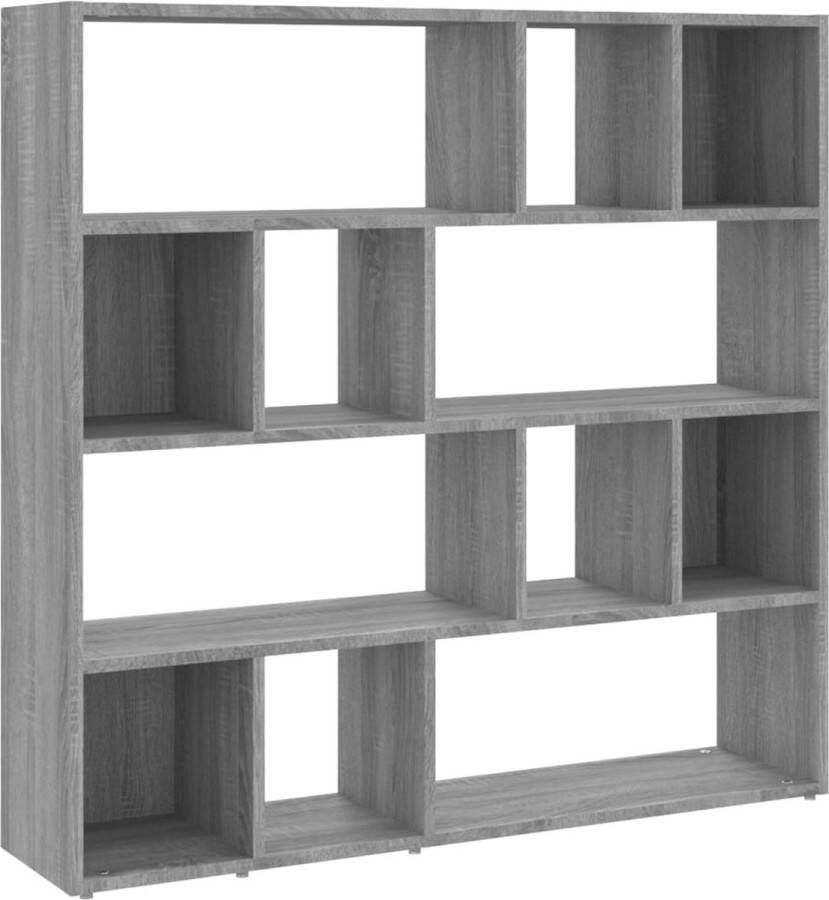 VidaXL -Boekenkast kamerscherm-105x24x102-cm-grijs-sonoma-eikenkleurig - Foto 2