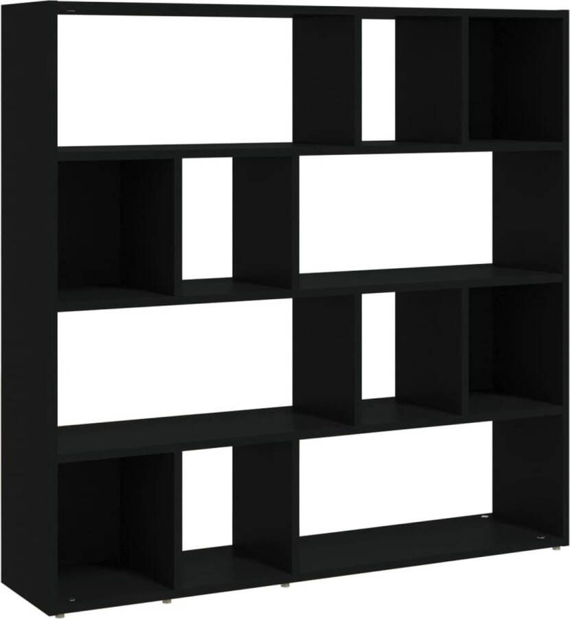 VidaXL -Boekenkast kamerscherm-105x24x102-cm-zwart - Foto 2