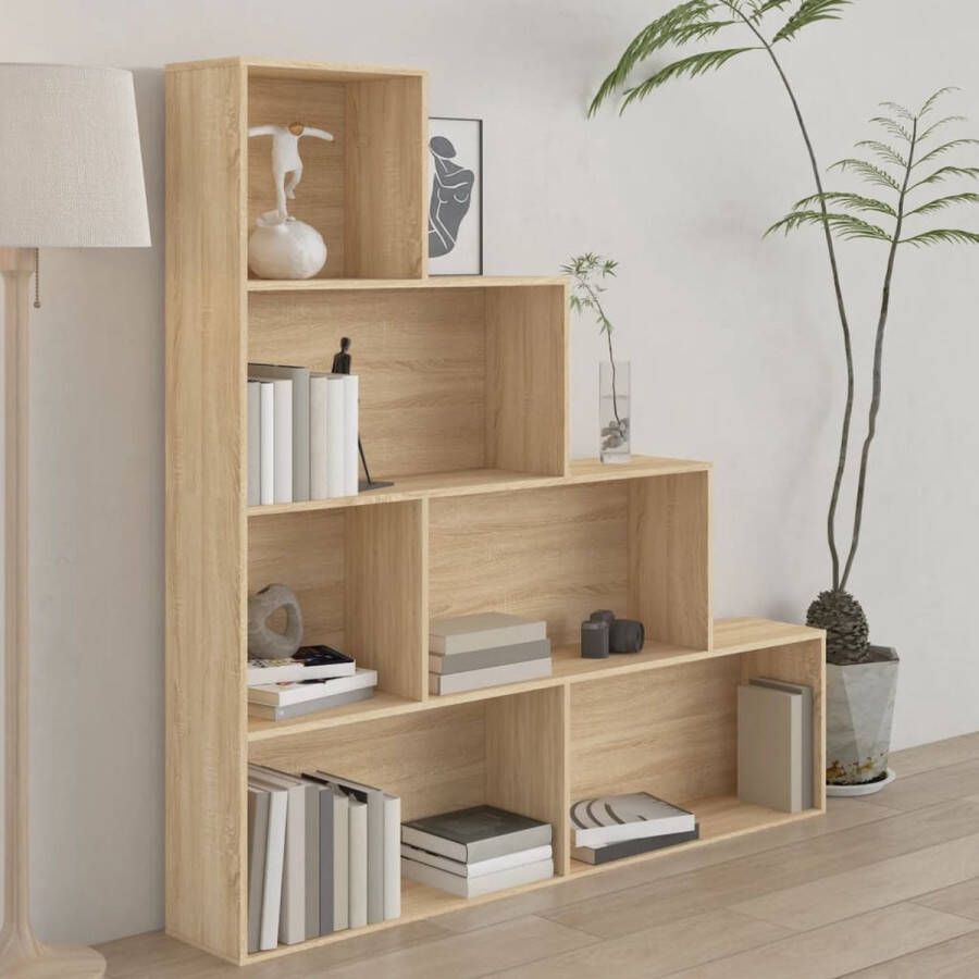 VidaXL -Boekenkast kamerscherm-155x24x160-cm-bewerkt-hout-sonoma-eiken