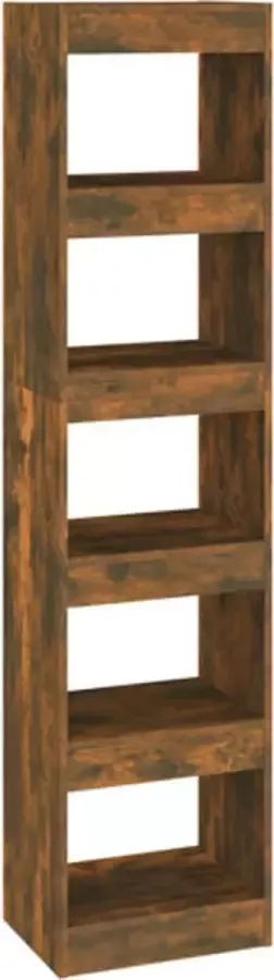 VidaXL -Boekenkast kamerscherm-40x30x166-cm-gerookt-eikenkleurig - Foto 4