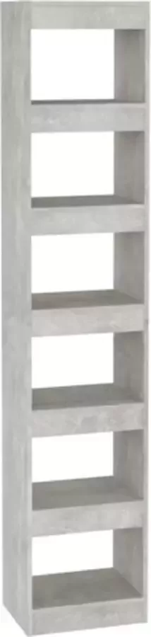 VidaXL -Boekenkast kamerscherm-40x30x198-cm-betongrijs - Foto 3
